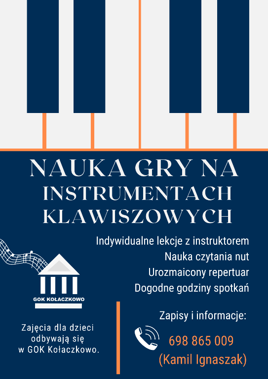 Plakat zajęć instrumentalnych