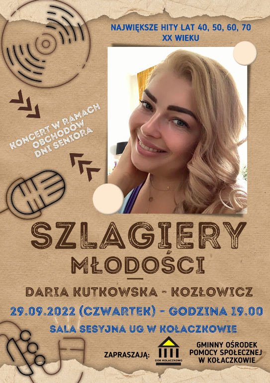 Plakat na koncert w ramach Dni Seniora