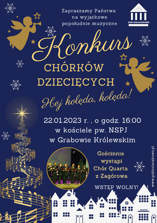 Plakat konkursu chórków 