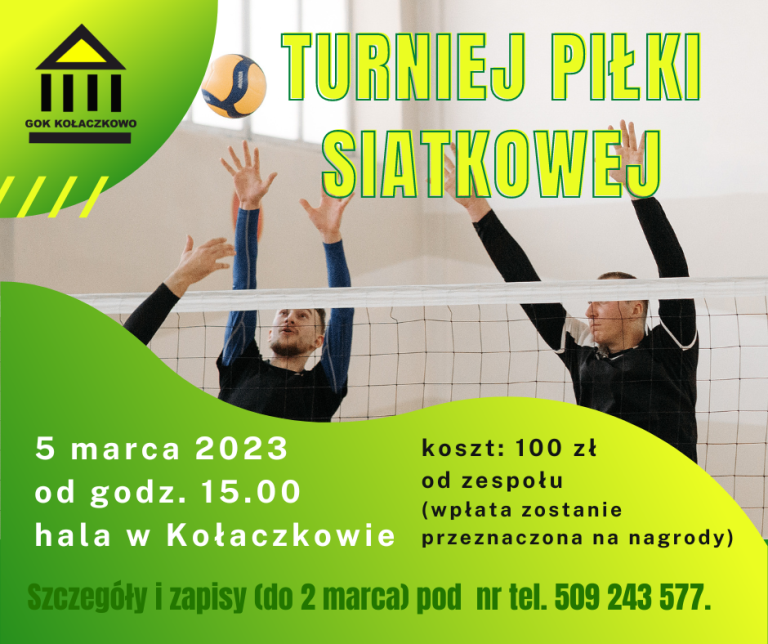 Turniej piłki siatkowej 2023 Ogłoszenie turnieju piłki siatkowej