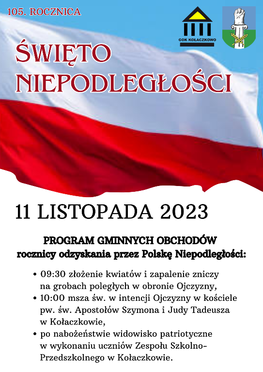 Plakat na Święto Niepodległości 