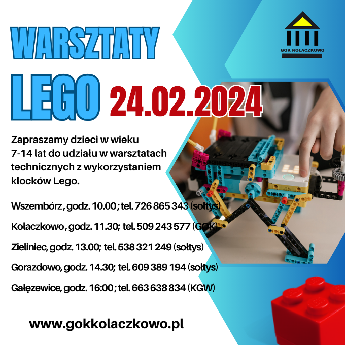 Warsztaty lego w ferie 2024 Lego w ferie 2024