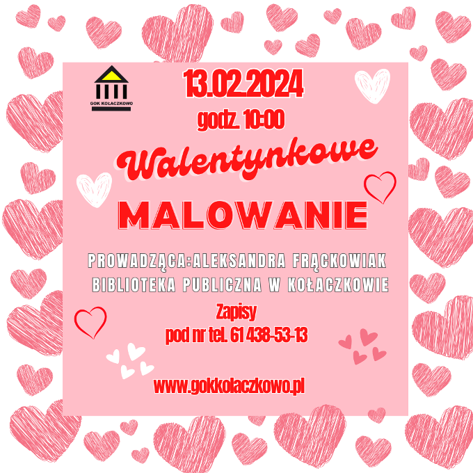 Walentynkowe malowanie Oferta zajęć plastycznych w ferie 2024