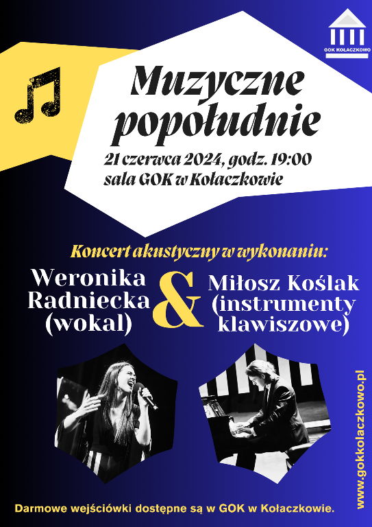 Plakat Muzycznego popołudnia