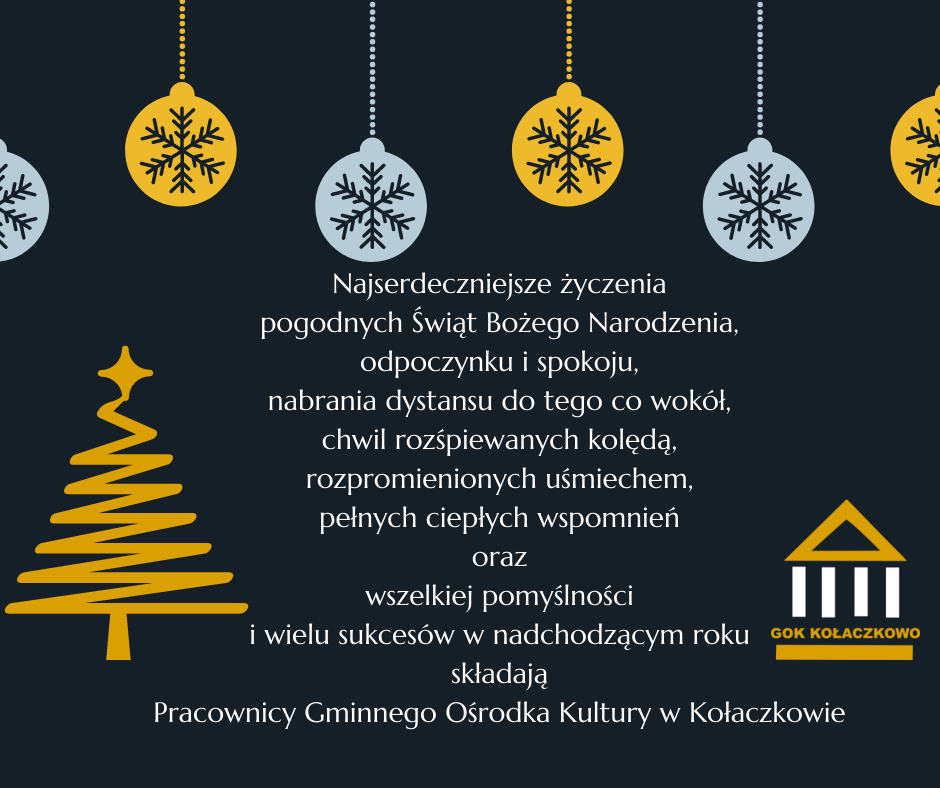 Obrazek prezentuje życzenia świąteczne