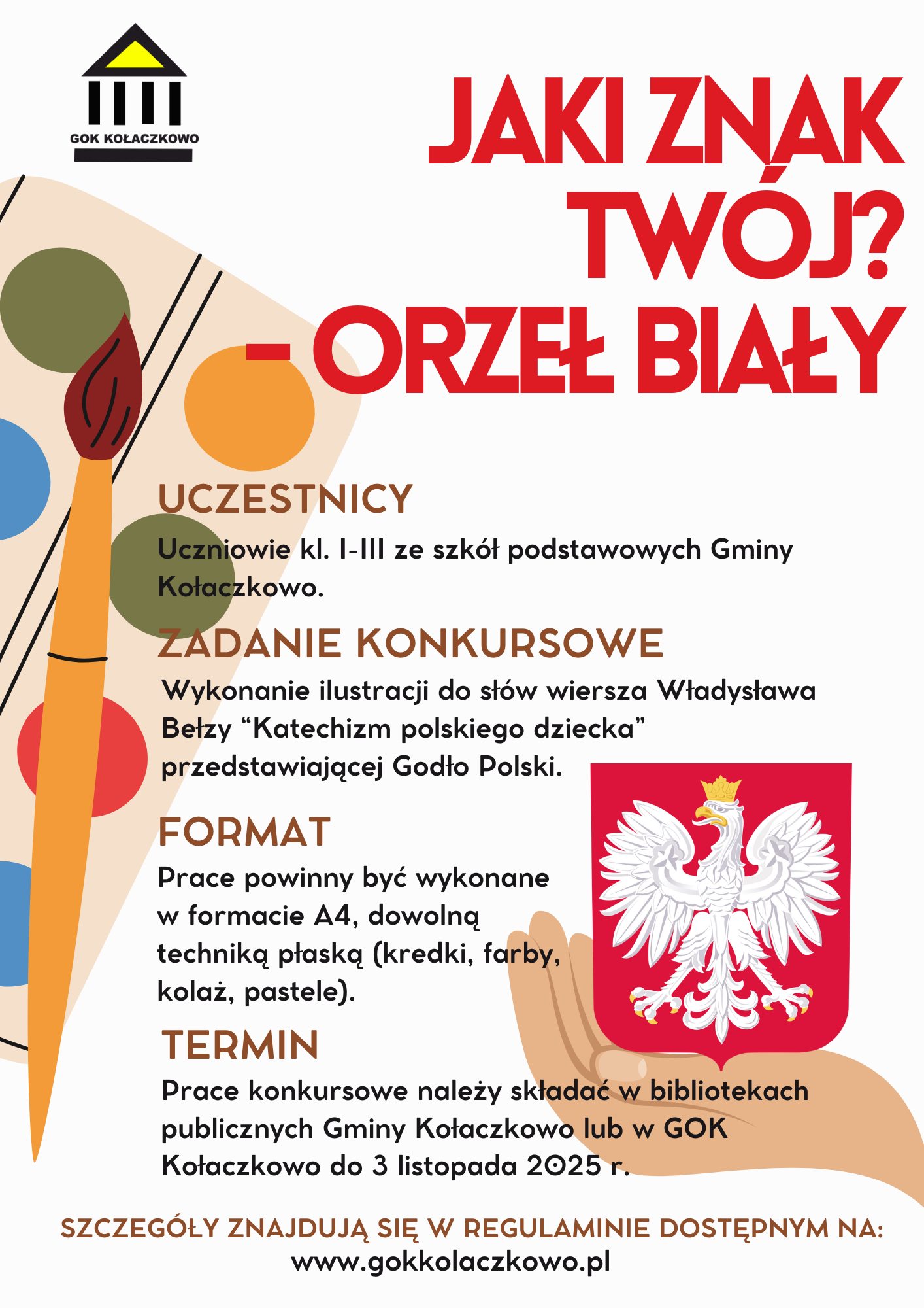 Plakat konkursu patriotycznego 2025