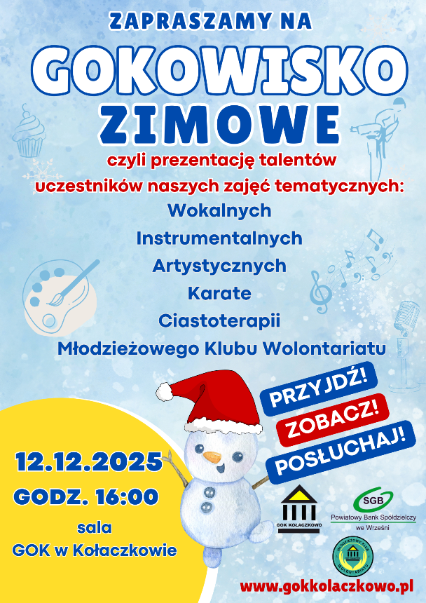 Plakat GOKowiska zimowego 2025