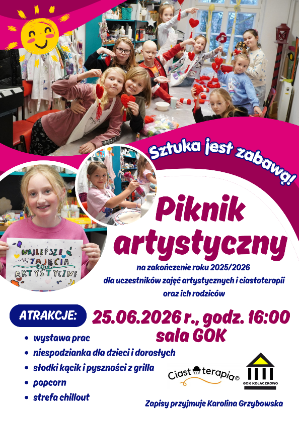 Plakat sekcji artystycznej