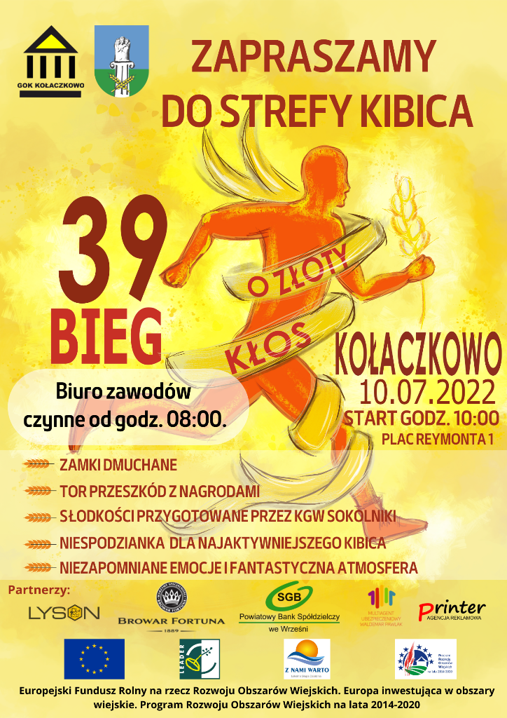 Plakat 39 Bieg o Złoty Kłos
