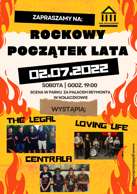 Plakat Rockowy początek lata